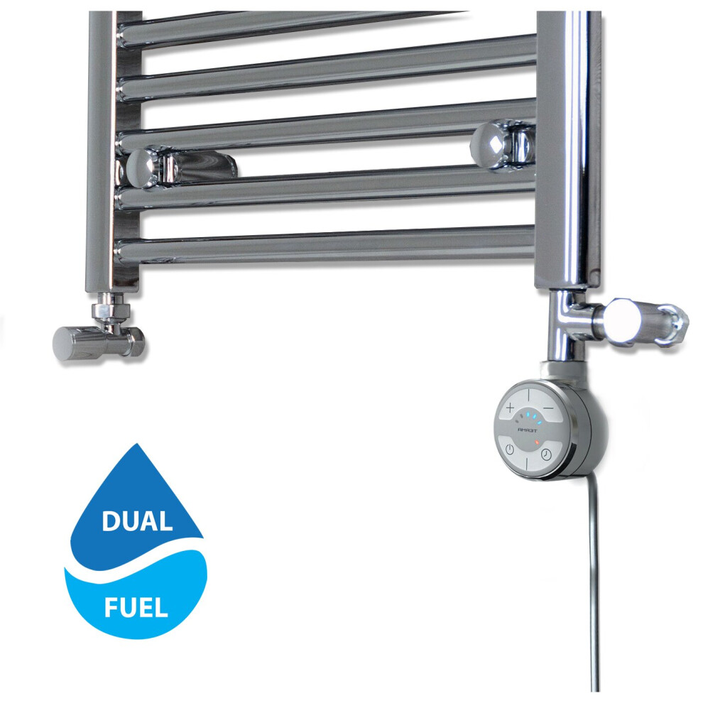 (400W, Chrome) Towel Rails Dual Fuel Kit - Moa Electric Element 5056616511732