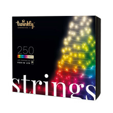 20m Smart App Controlled Twinkly Gen II Christmas Fairy Lights Black Cable Special Edition | Indoor Home Multi Colour Select