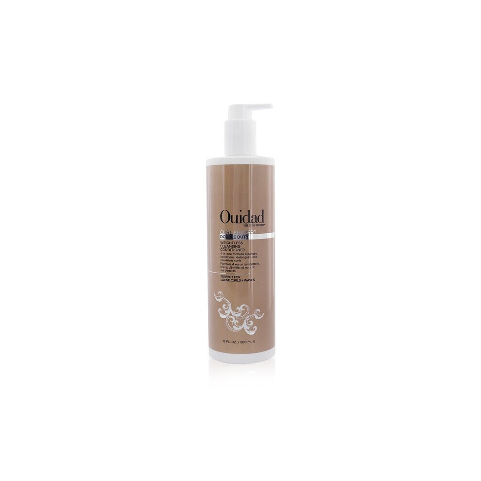 Ouidad Light Curl Shaper Double Duty Weightless Cleansing Conditioner - 500Ml/16Oz