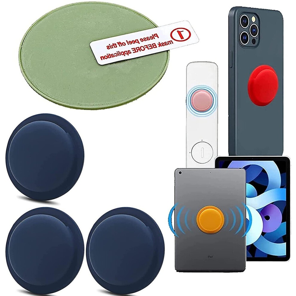 ( Blue) 3 Pack Location Tracker Case Adhesive Protective Cover For Apple Airtag Dark/Blue 764799494364