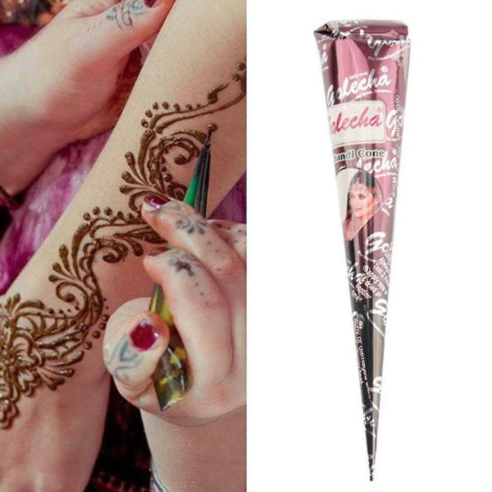 Brown (Brown) Henna Tattoo Cream Temporary Body Art Painting Cones Quick Drying Body Drawing Ink Stick