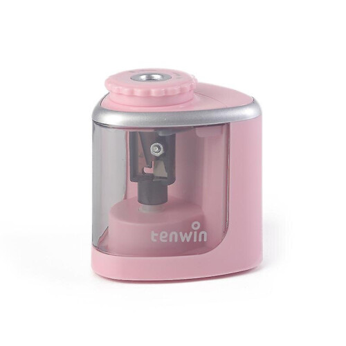 (Pink) Electric Pencil Sharpener Battery Operated Automatic Sharpener For Home School Office