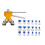 (18pcs) Car Paintless Dent Repair Kit Auto Dent Removal Tools Damage Remover Puller Lifter 2