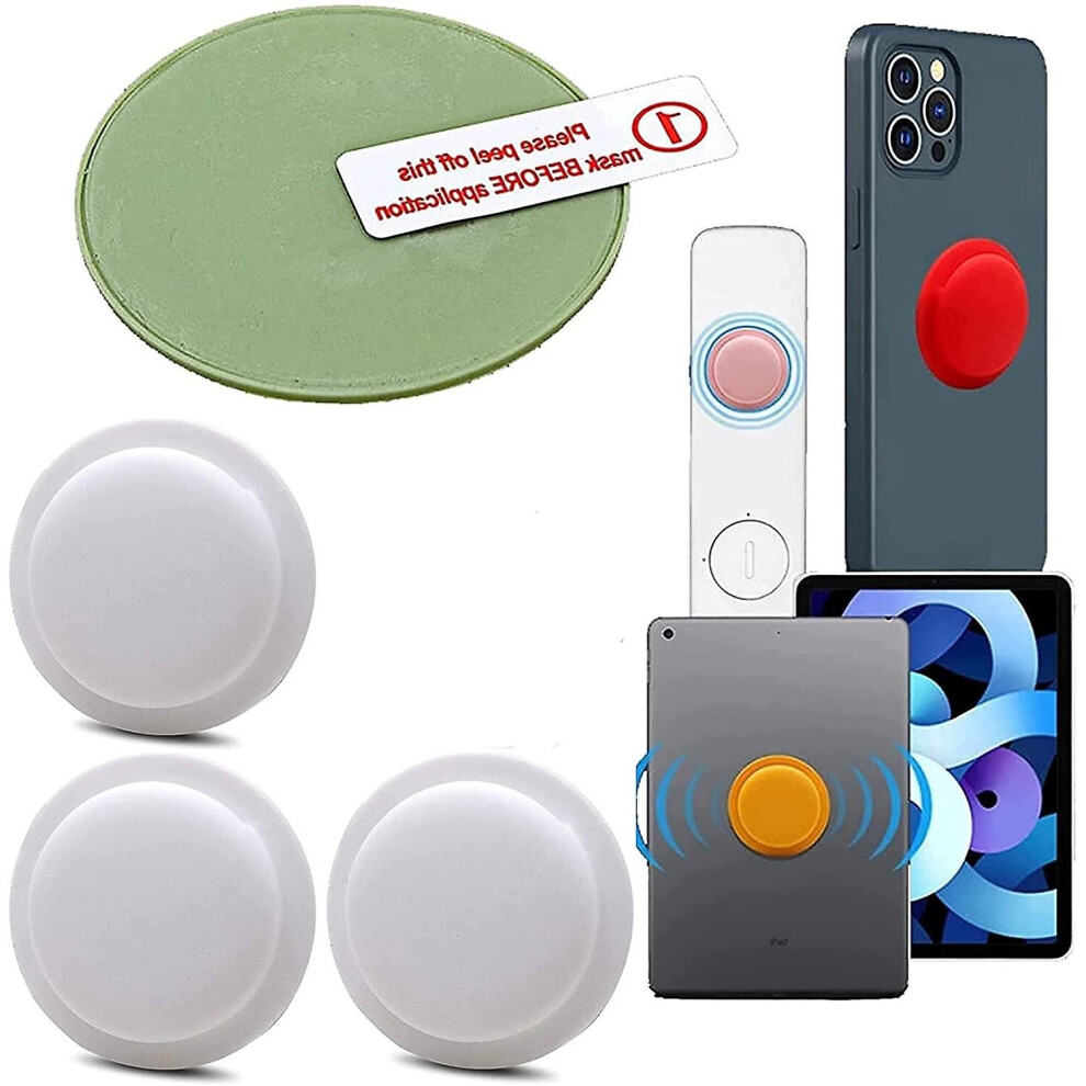 (White) 3 Pack Location Tracker Case Adhesive Protective Cover For Apple Airtag White 764799494272
