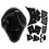(Black, One Size) Motorcycle Helmet Full Face Bicycle Tactical Helmets Black 10