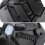 (Black, One Size) Motorcycle Helmet Full Face Bicycle Tactical Helmets Black 5