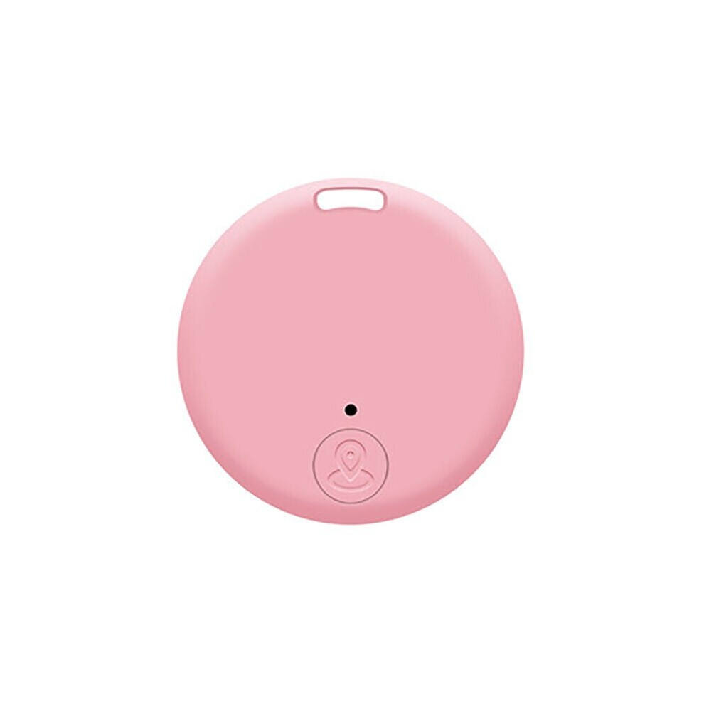 (Light Pink) Smart blurtoxice Locator Small Portable BT GPS Mini Tracker for Pet Dog Cat Kids Car Wallet Key Collar Accessories