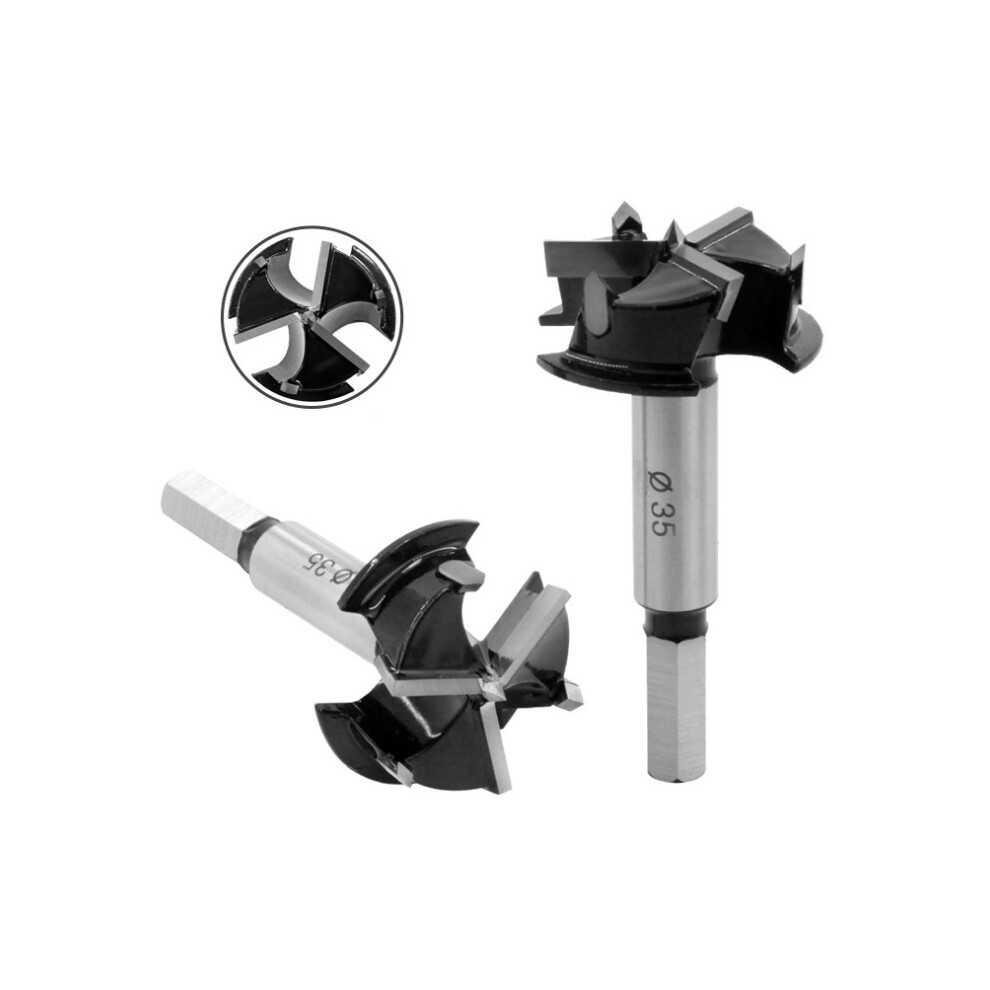 35Mm 3 Flutes Carbide Tip Forstner Drill Bit Wood Auger Cutter Hole Saw For Power Tools 3654659363435