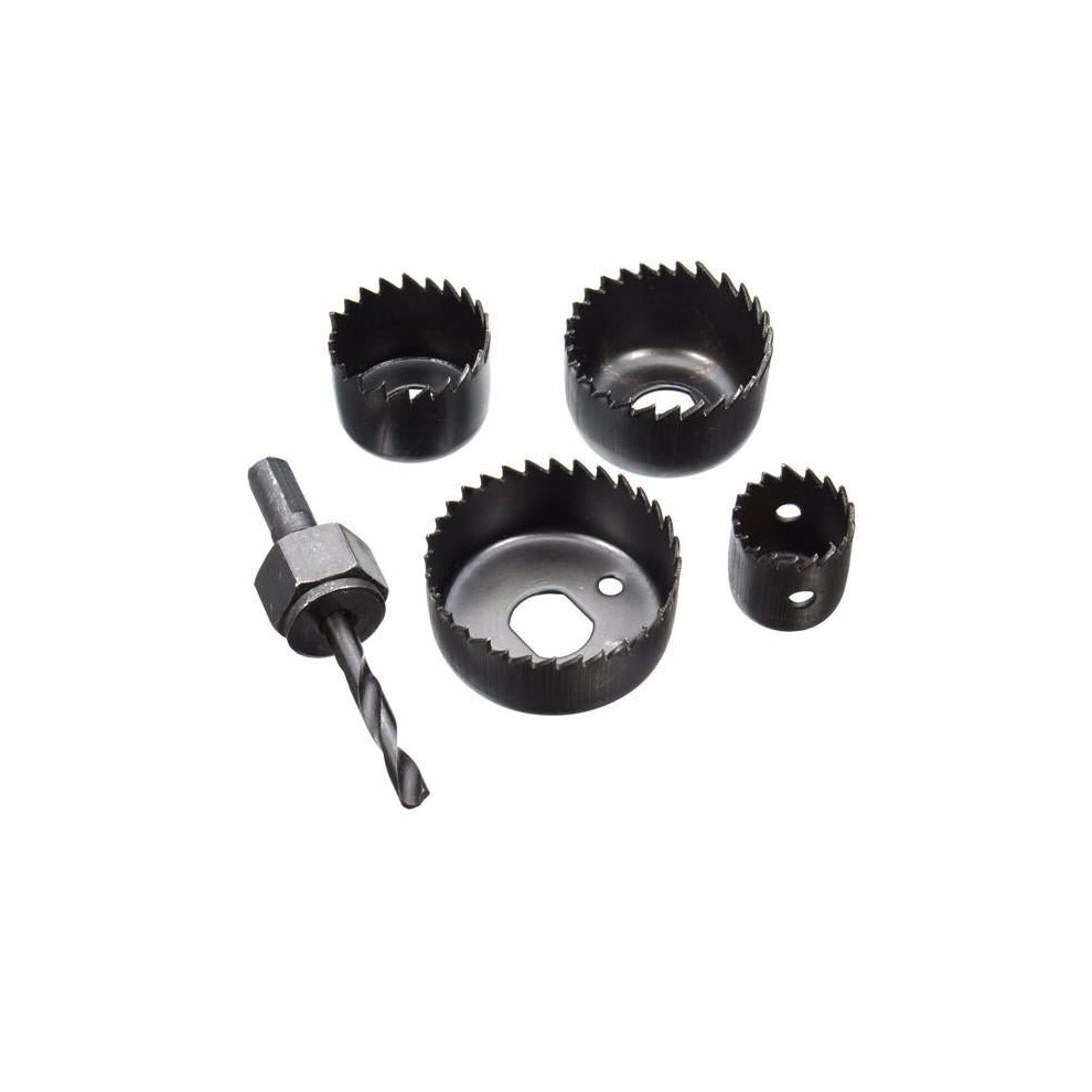 5pcs Hole Saw Set Cutter with Mandrel Wood Working Drill Bit 25mm/ 35mm/ 44mm/ 50mm