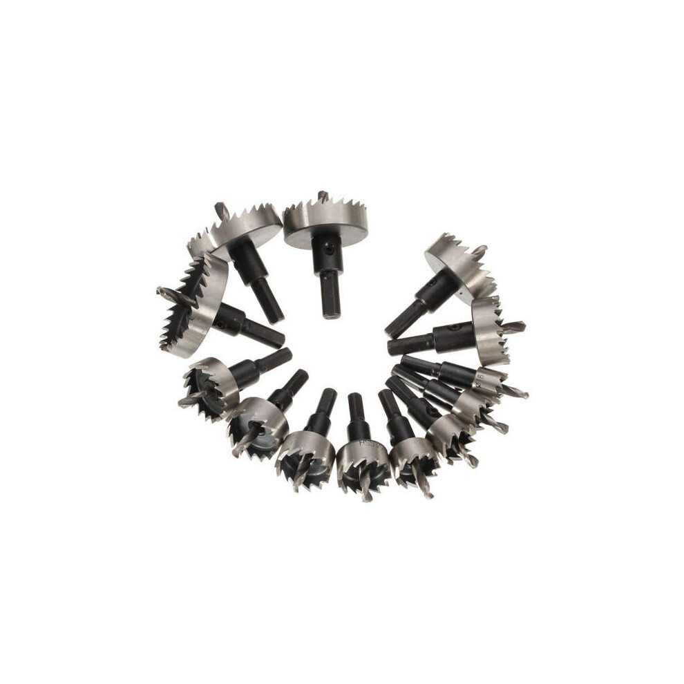 13Pcs 16-53Mm Drill Bit Set High Spped Steel Tooth Hole Saw Cutter 6112211915395