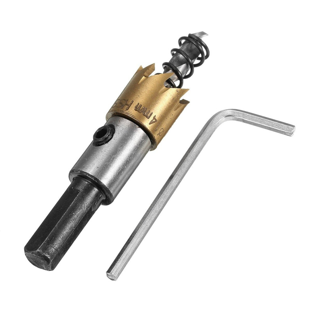 (14Mm) 12-18Mm Hss Titanium Coated Hole Sawtooth Saw Cutter Drill Bit 12/14/16/18Mm 6112211941530