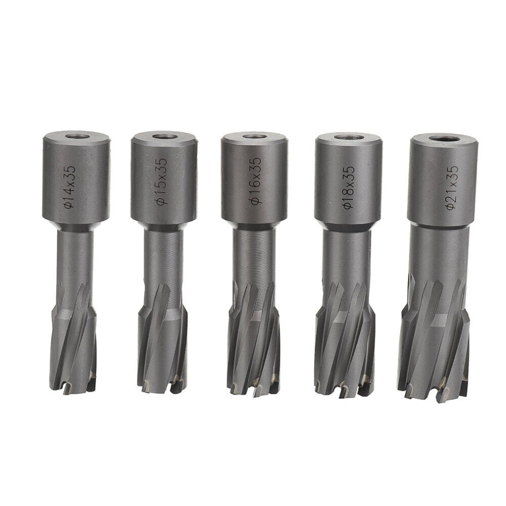 (15*35mm) 12-35mm HSS Hollow Core Drill Bit Carbide TCT Annular Cutter Hole Saw Cutter Magnetic For Stainless Steel Metal Alloy Copper