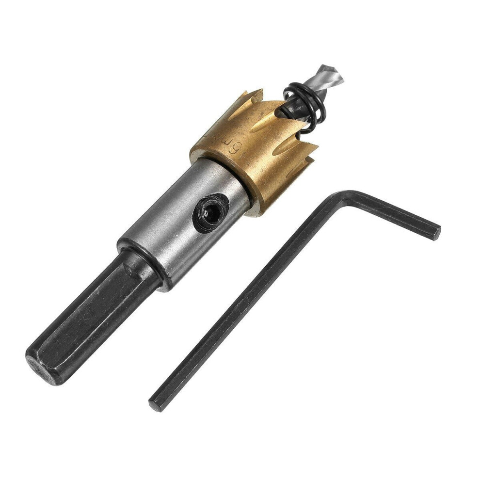 (16Mm) 12-18Mm Hss Titanium Coated Hole Sawtooth Saw Cutter Drill Bit 12/14/16/18Mm 6112211941547