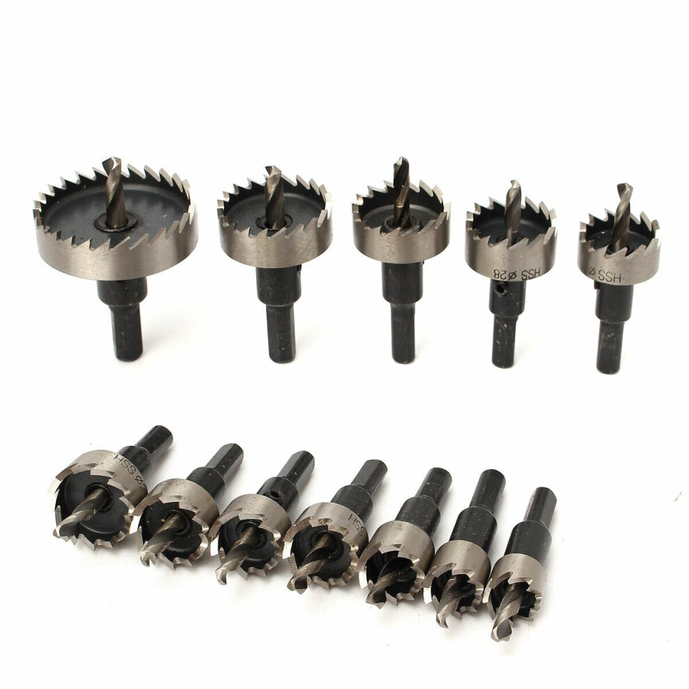 12pcs 15-50mm HSS Hole Saw Cutter Drill Bits Set