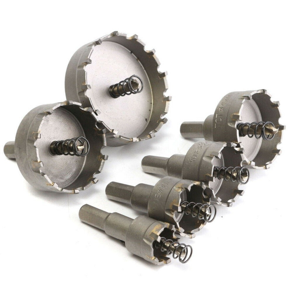 6Pcs 22 To 65Mm Carbide Drill Bits Hole Saw Cutter 3654659283474