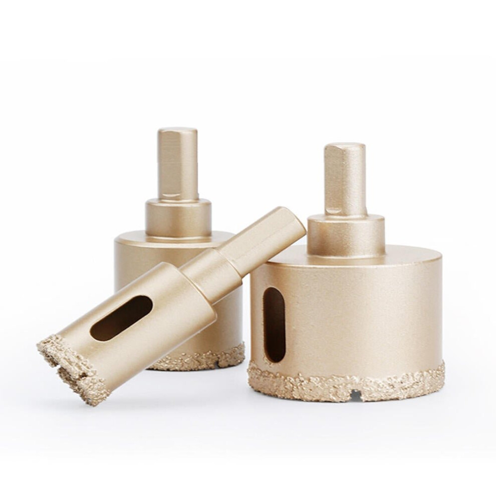 (30Mm) 25-60Mm Brazed Hole Saw Cutter Hole Puncher Tile Ceramic Glass Marble Emery Drill Bit 3654659297037