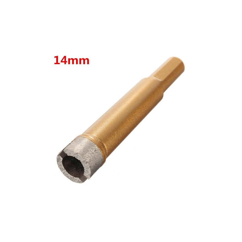 (14mm) 6mm-25mm Hole Saw Cutter Drill Bit for Marble Granite Tile Ceramic Glass