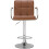 2X Brown PU Leather Bar Stools UK Rest Kitchen Breakfeast Chairs Best 7