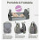 Multi-Function Baby Diaper Backpack Folding Bed Nappy Mom Changing Bag 3