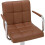 2X Brown PU Leather Bar Stools UK Rest Kitchen Breakfeast Chairs Best 8