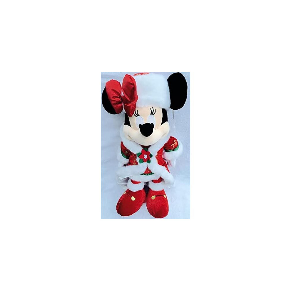 Disney Authentic - Christmas Minnie Mouse Soft Plush Doll