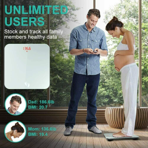 Digital Bathroom Scales, Smart Bluetooth Scales for Body Weight 2