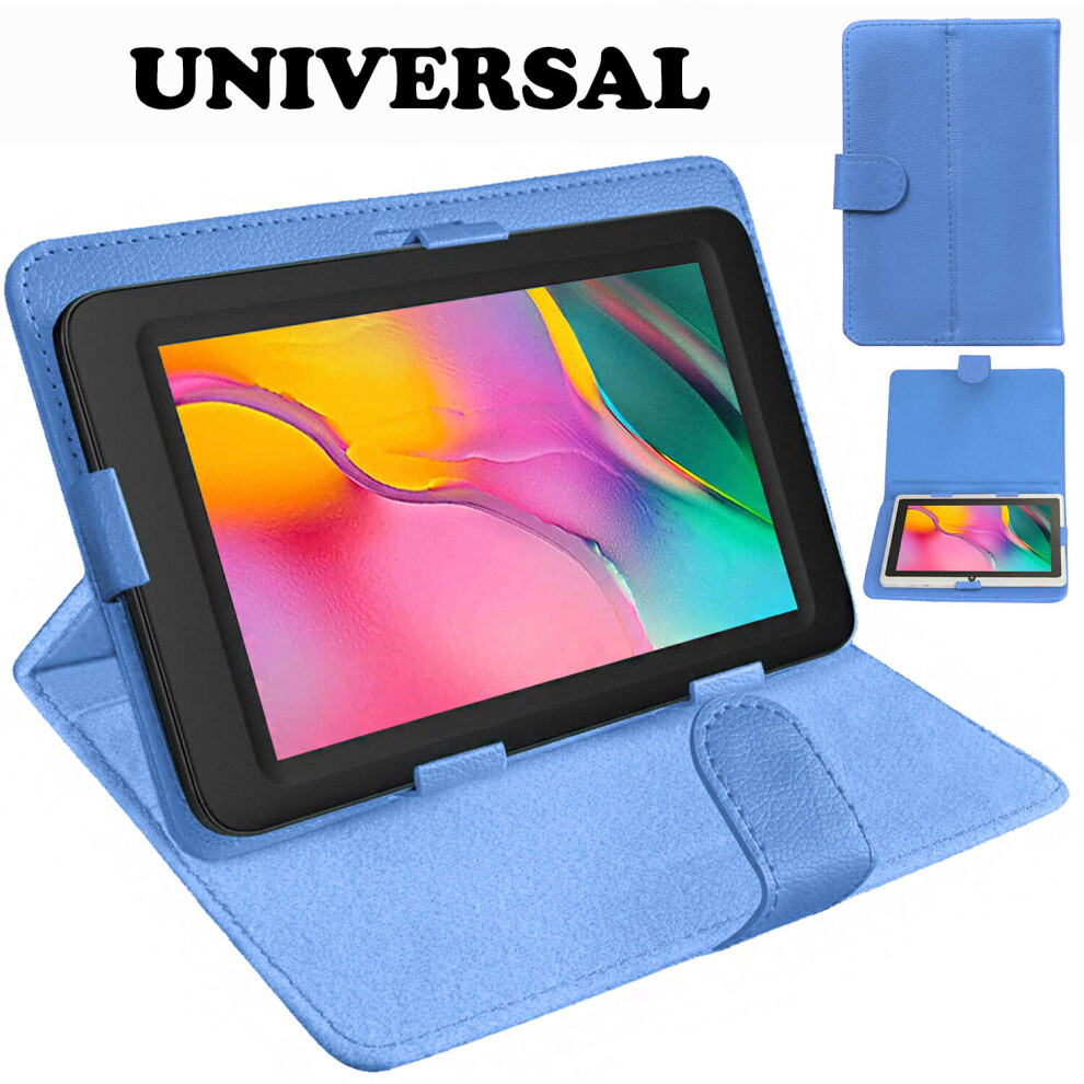 (Sky Blue) Universal 7 Inch Tablet Case Cover For All Brands