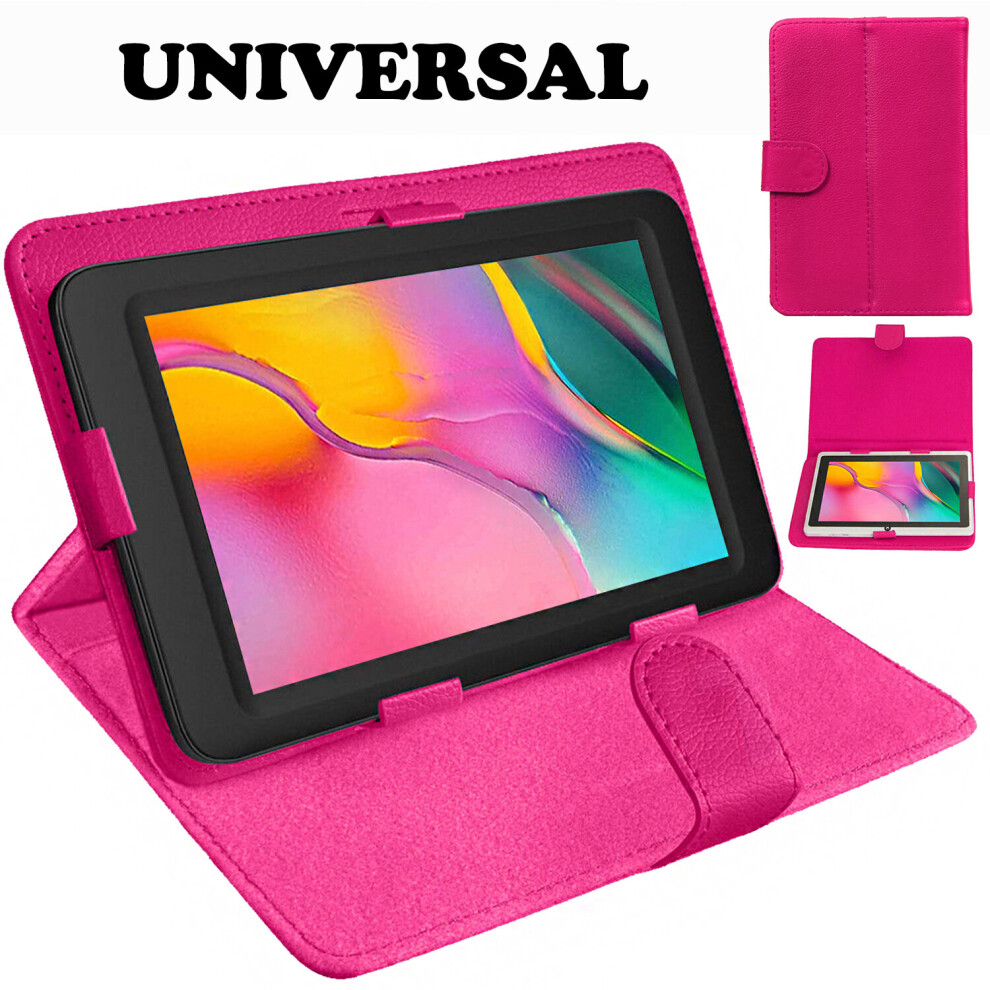 (Pink) Universal 7 Inch Tablet Case Cover For All Brands