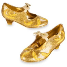 Disney Belle Costume Shoes For Kids, Beauty and the Beast,size 11 - 12