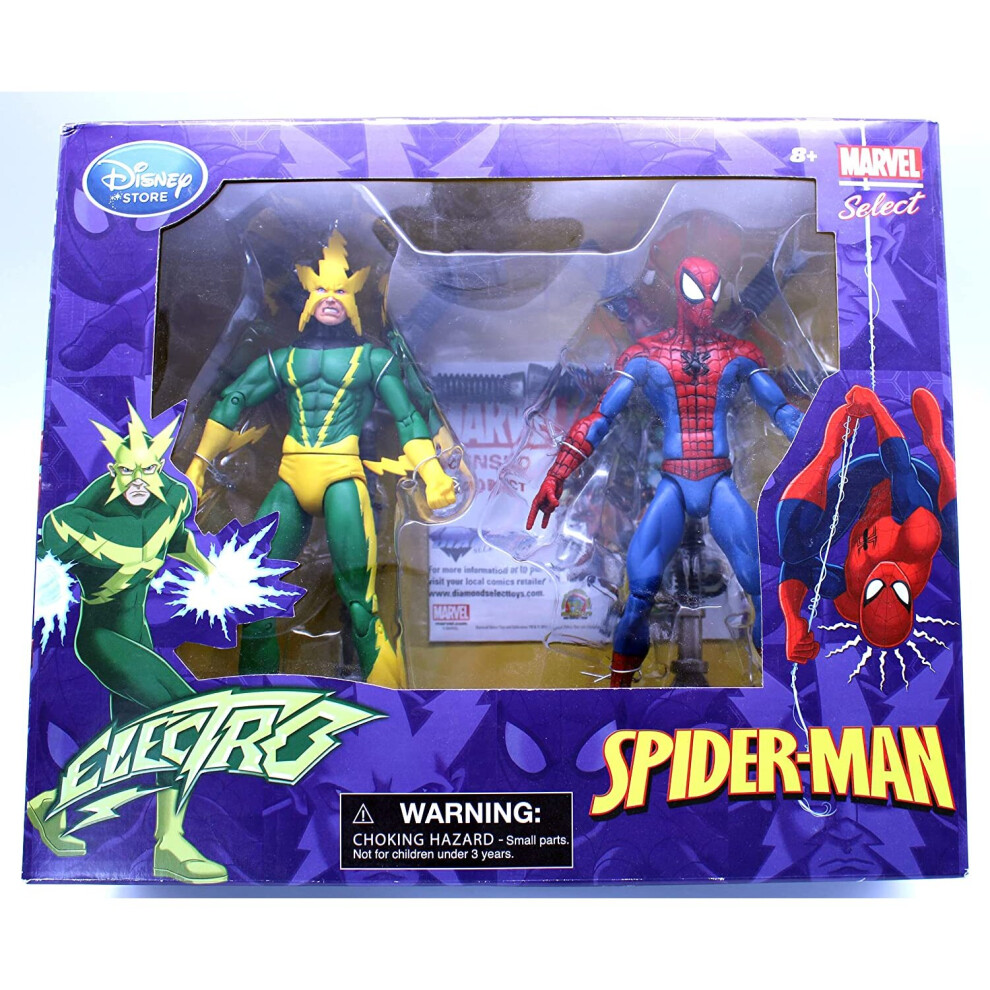 Disney Marvel Select Action Figure 2-Pack Electro & Spider-Man