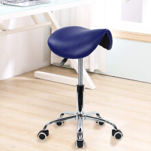 Blue Beauty Gym Hairdresser Bar Original Saddle Stools UK Chair Best