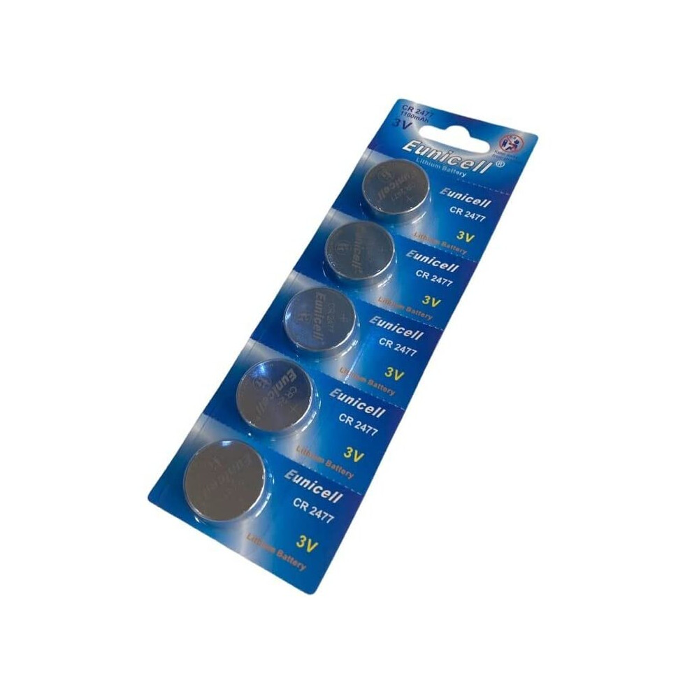 CR2477 (5 pack) Batteries Lithium 3V