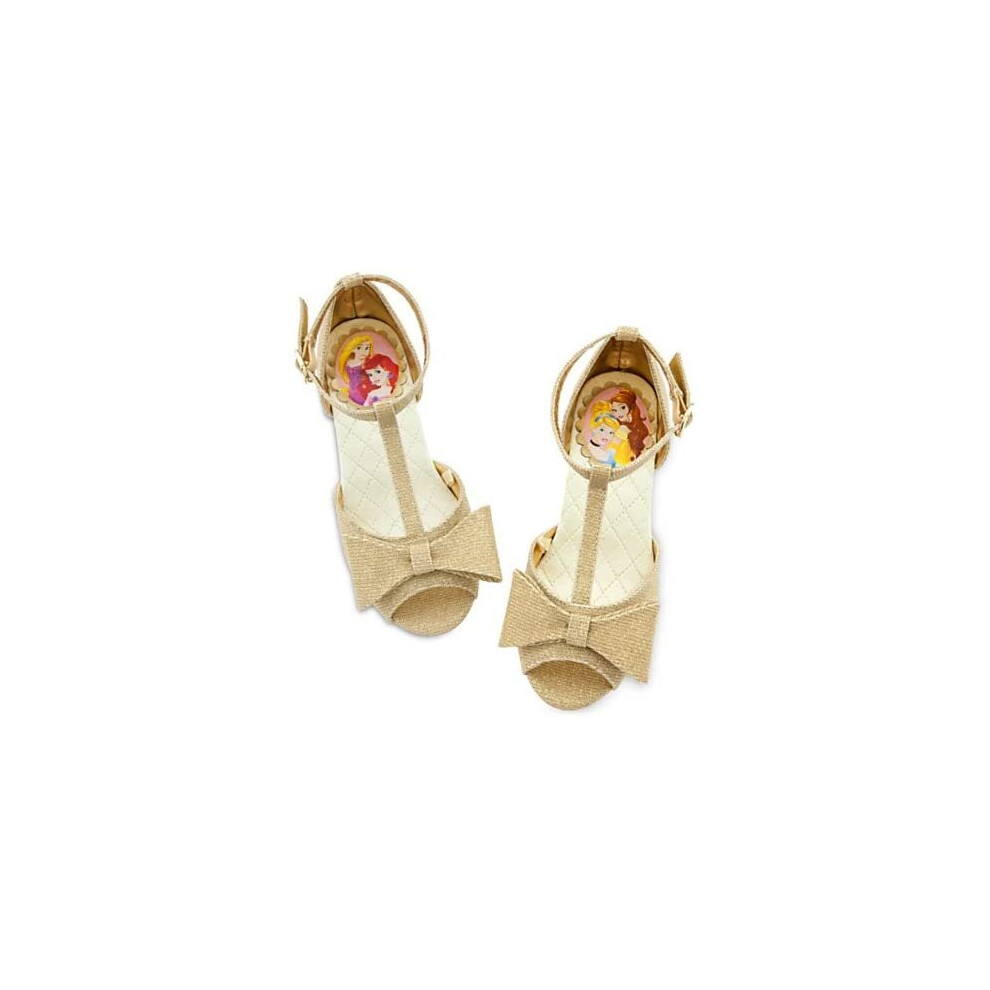 Disney Princess Golden Heeled Shoe For Kids UK Size 12 / EU Size 31