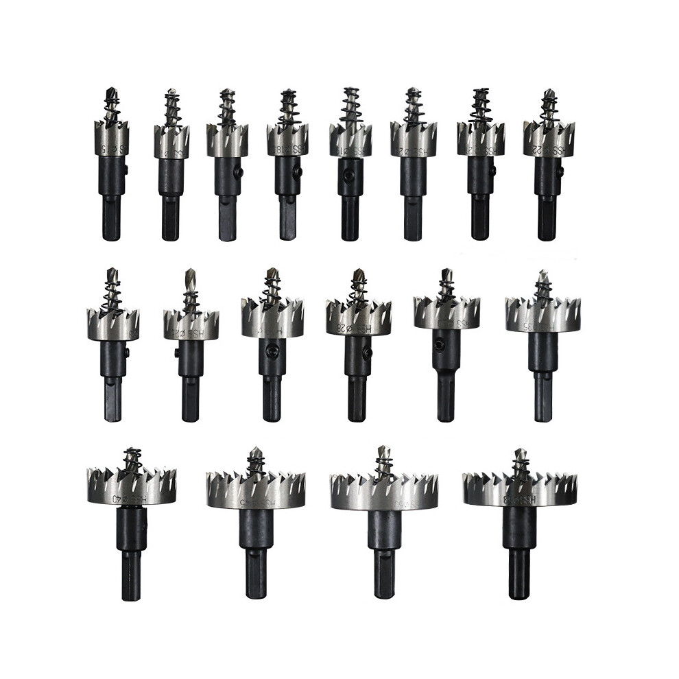 (45Mm) 15-53Mm Hole Sawtooth Hss Drill Bit Hole Saw Cutter For Stainless Steel Metal Alloy Hole Drilling 6112211940953