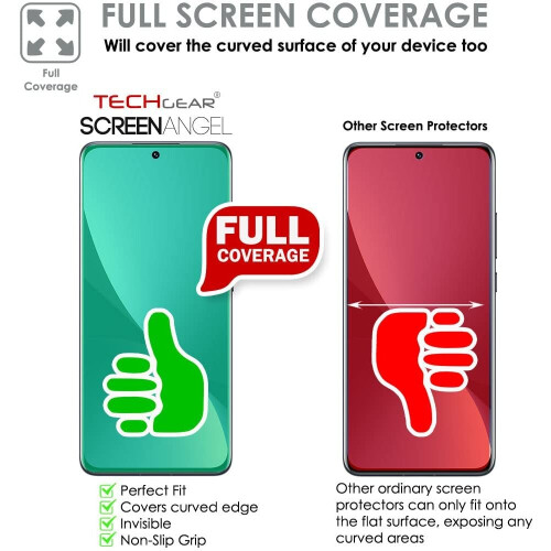 Techgear TECHGEAR [2 Pack Screen Protector fits Xiaomi 12 5G [Screen Angel Edition] [Case Friendly] [Bubble Free] [FULL Screen Coverage]... 2