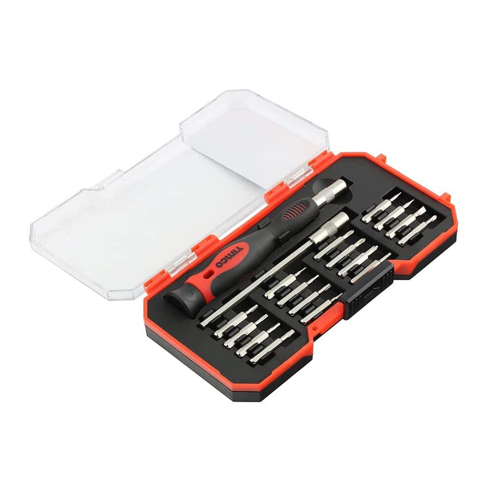 TIMCO Precision Screwdriver Bit Set - Precision Screwdriver with Interchangeable Driver Bits - 18 Pieces - Ideal for Installing...