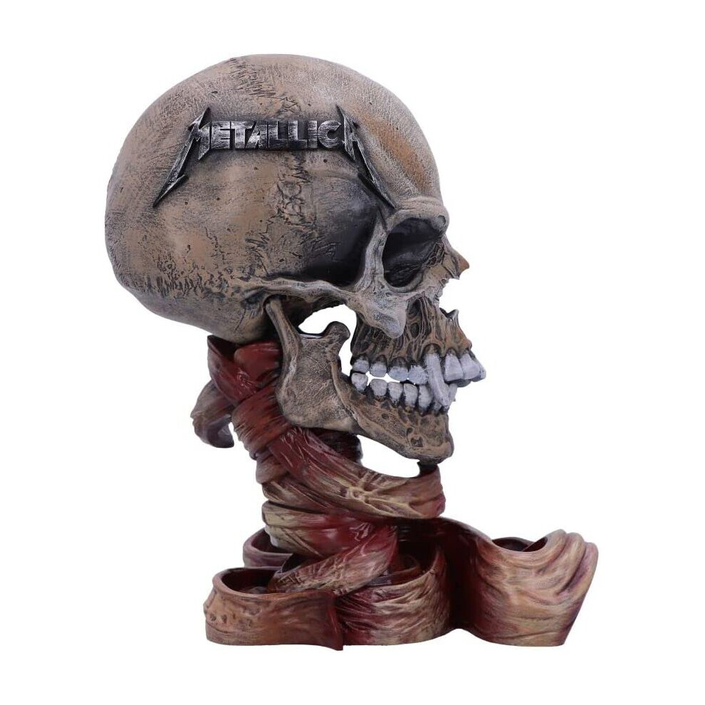 Nemesis Now Officially Licensed Metallica Pushead Skull 23.5Cm, Cream