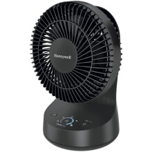 Honeywell QuietSet Oscillating Table Fan, Black – Personal and Small Room Fan with Quiet Operation and 5 Levels of Power and...