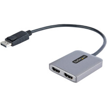Dual DisplayPort HDMI -keskitin - StarTech.com - DisplayPort-uros-HDMI-muunnin - musta