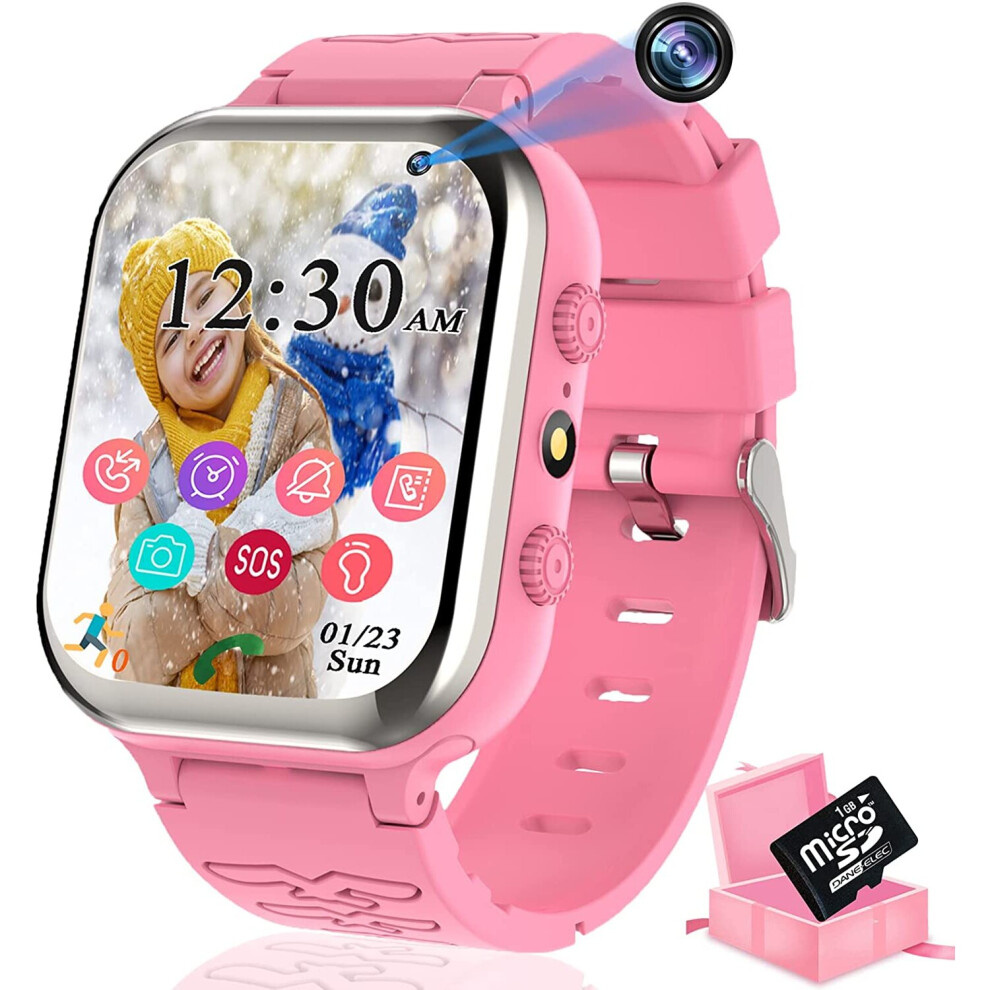 Kids Smart Watch for Boys Girls Smart Watch Phone for Kids, Kids Smart Watch Call with Pedometer SOS Music Camera Alarm Clock...