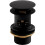 Bristan Bristan W BASIN04 BLK Round Basin Clicker Waste Slotted, Black 1