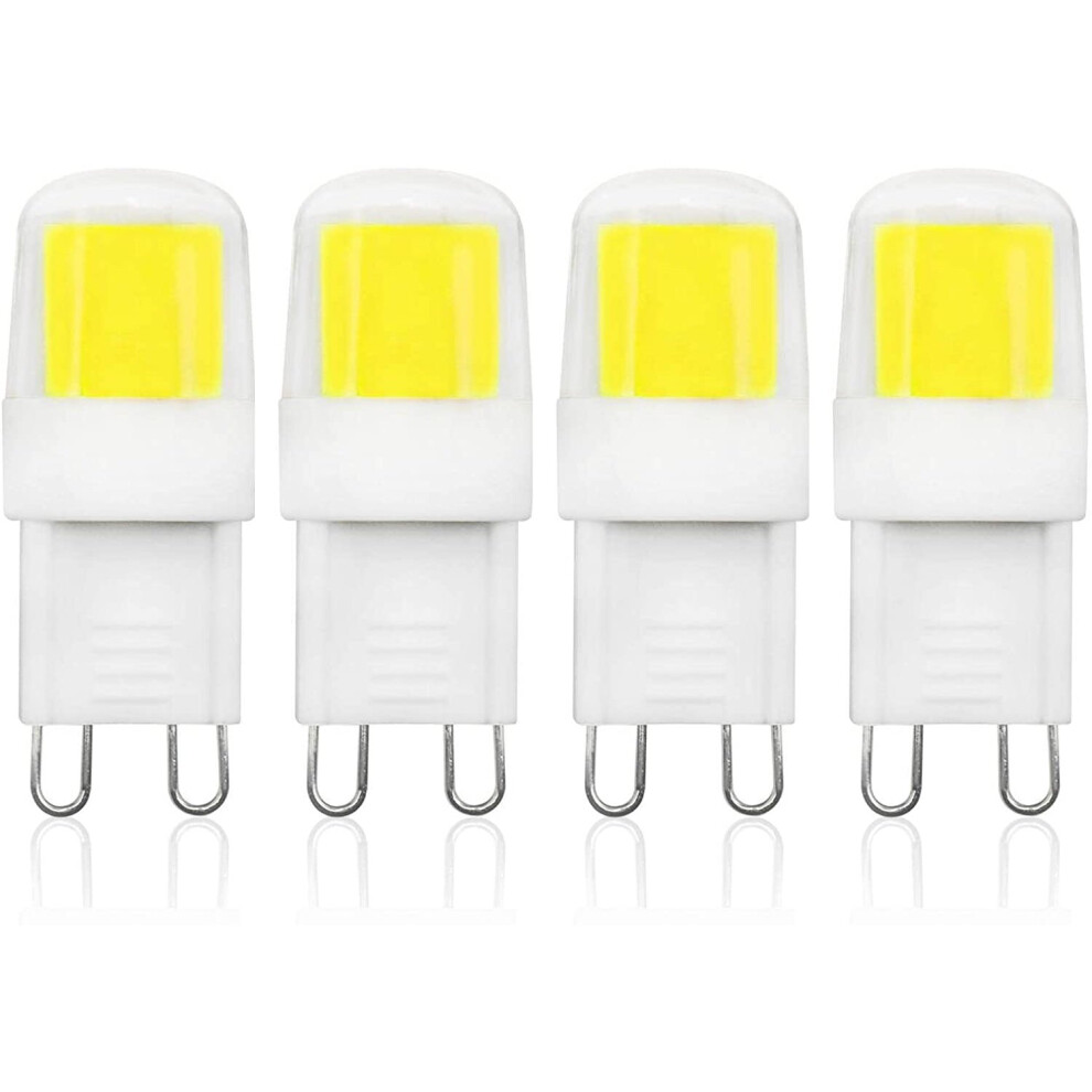 G9 LED Bulbs 2W 230LM Cool White Equivalent to 15W-20W Halogen Lamps 6000K AC220V Mini Clear Glass Capsule Bulb Lighting Decor...