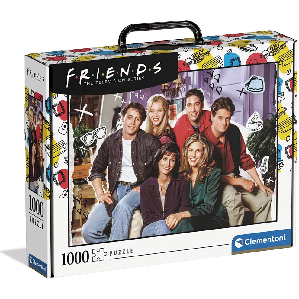 Clementoni 39681 Friends 1000 Pieces, Made in Italy, Jigsaw Puzzle for Adults, Multicoloured, Medium