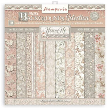 Stamperia - Scrapbooking Pad - You and Me - Backgrounds