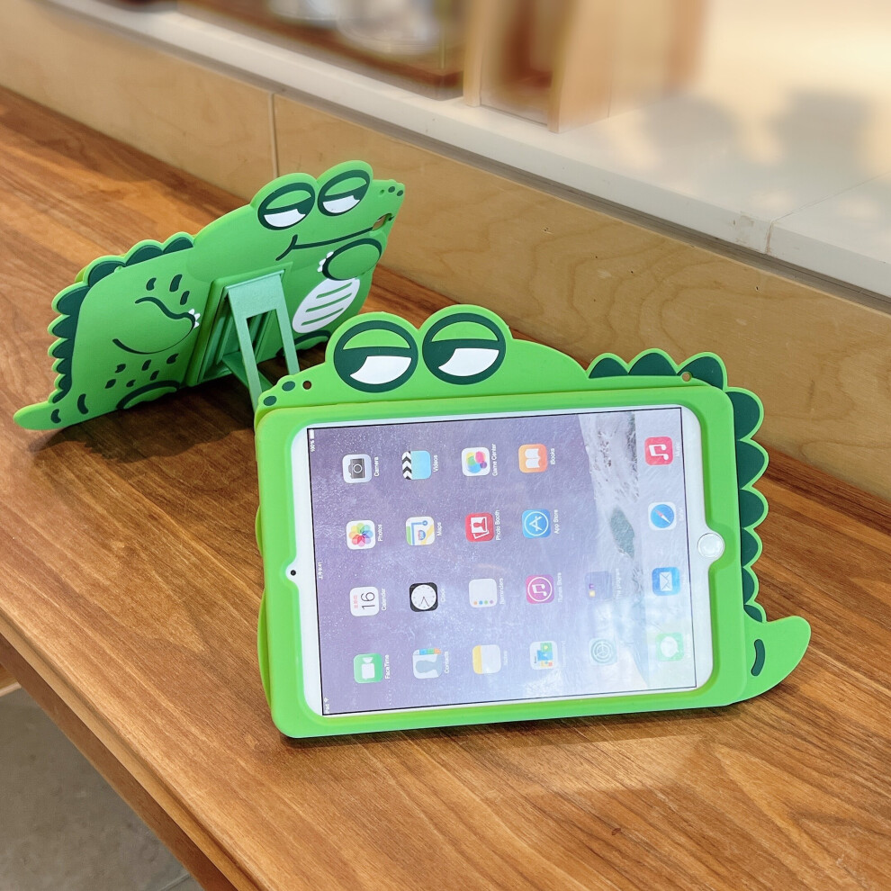 (for iPad Air 2) Dinosaur Toys Silicone Stand Case for iPad