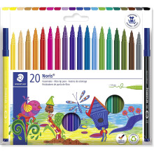 STAEDTLER 326 C20 Fasermaler im Kartonpack, verschiedene Farben (20 St ck)