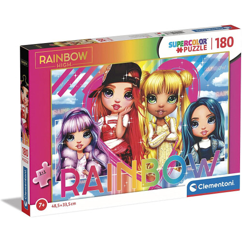 Clementoni Puzzle per bambini - Clementoni - Rainbow High - 180 pezzi - Bianco - A partire da 8 anni