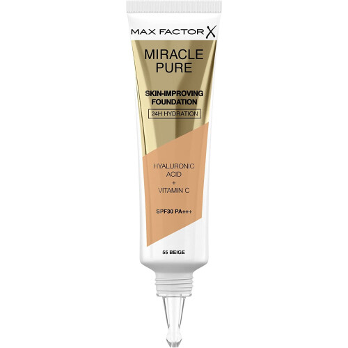 Max Factor Max Factor Foundation Miracle Pure Sin-Improving Tube 30ml - 55 Beige 1