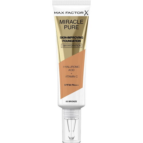 Max Factor Max Factor Miracle Pure Foundation, Bronze 80