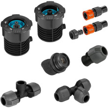 Kit de modificación de tubería GARDENA - Kit de modificación para 2 entradas de agua (8270-20)